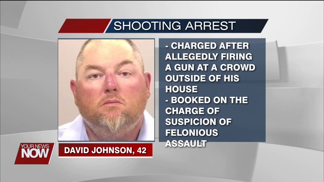 A shooting during a large fight in Lima on Saturday resulted in two people being injured